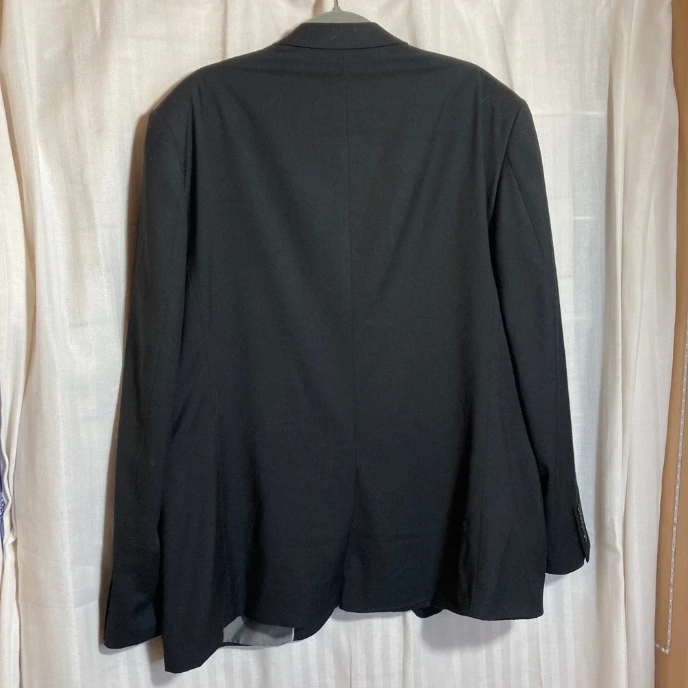 Perry Ellis Men's Slim Fit Black Blazer‎ Suit Jacket Sport Coat Size 46 Regular